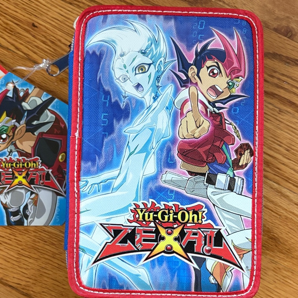 Yu-Gi-Oh! ZEXAL Kids Pencil Case - Red and Blue